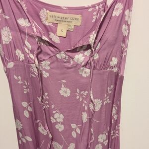 Saltwater LUXE Purple Floral Intimate Dress